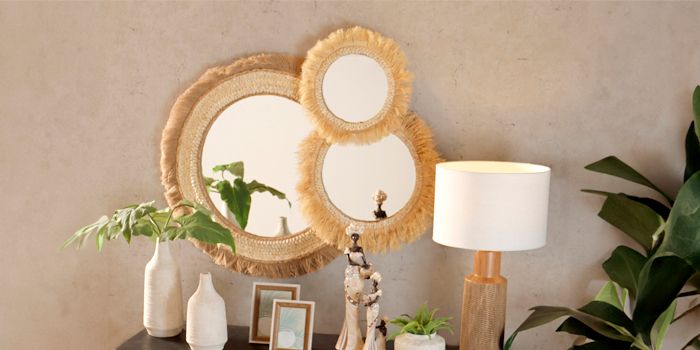 decorar sala con espejos superpuestos